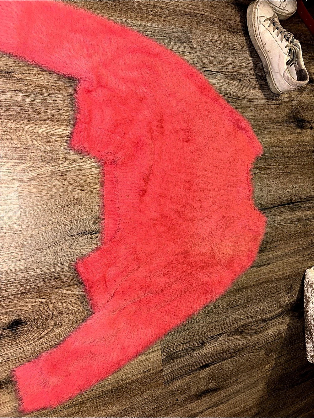 Free People Pink Fuzzy Sweater